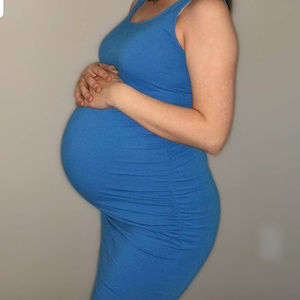 Maternity Sleeveless Scoop Neck T-Shirt Dress